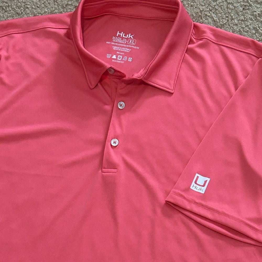 Huk Men’s XL Pursuit Performance Polo Size - Picture 8 of 8
